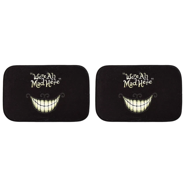 2 Pcs 40X60cm We'Re Mad Here Printed Doormat Floor Mat Home Mat Super Soft M3P3