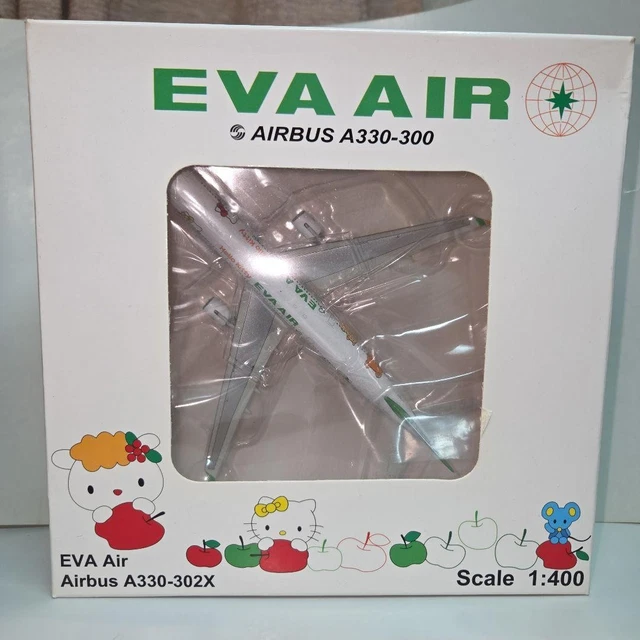 JC WINGS 1/400 EVA Air Airbus A330-302 Hello Kitty Love Apple B