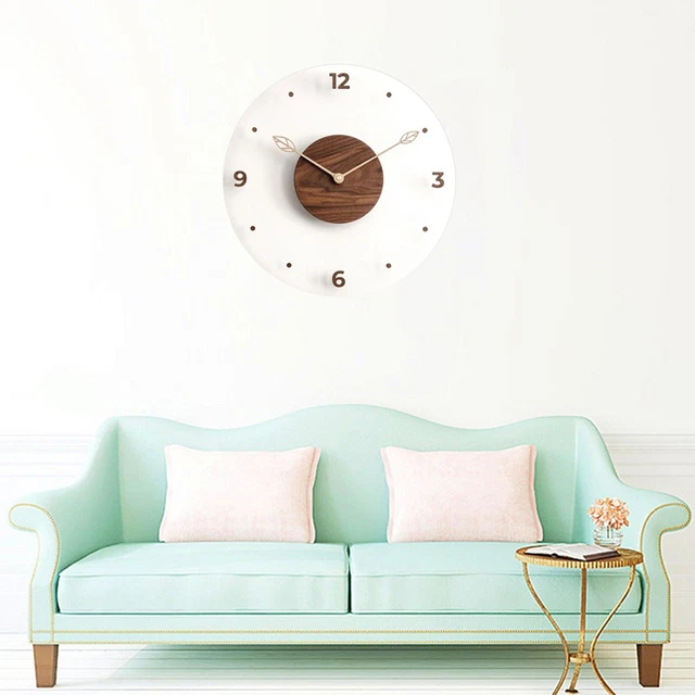 Grande Horloge Murale En Bois Rustique – Artisanale, Maison & Bureau
