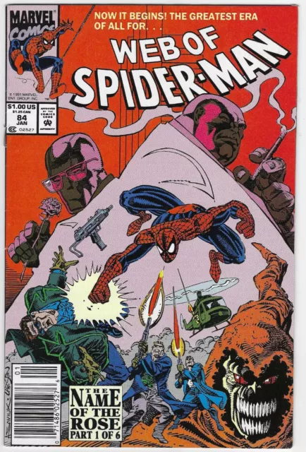 WEB OF SPIDERMAN 84 NM NEWSSTAND VARIANT 1992 AMAZING 1985 1st SERIES LB5