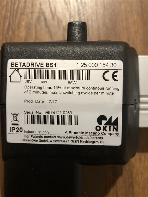 Okin Betadrive BS1 12500015430 Poltrone/divani reclinabili motore singolo. 2