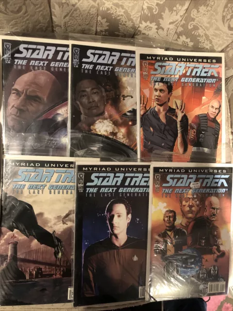 Star Trek Next Generation: The Last Generation 1-5 + Bonus IDW