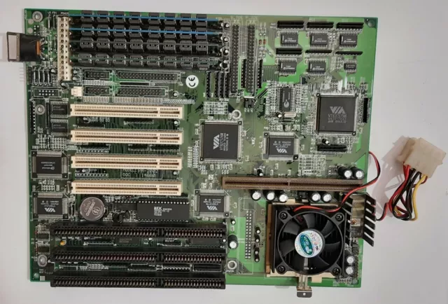 FIC PA-2002 Sockel 7 ISA Mainboard + Intel Pentium 133MHz + 32MB EDO RAM