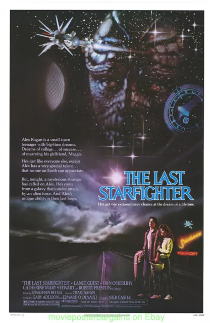 THE LAST STARFIGHTER MOVIE POSTER 27x41 ROLLED Original One Sheet 1984 SCI FI