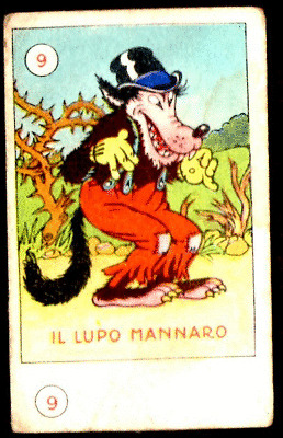Figurina Premio Topolino Elah - 1936 - N° 9 Il Lupo Mannaro
