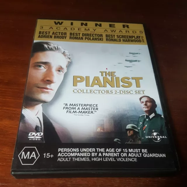 THE PIANIST 2 Disc Collector's Set (DVD, 2002) Region 4 - Brand 