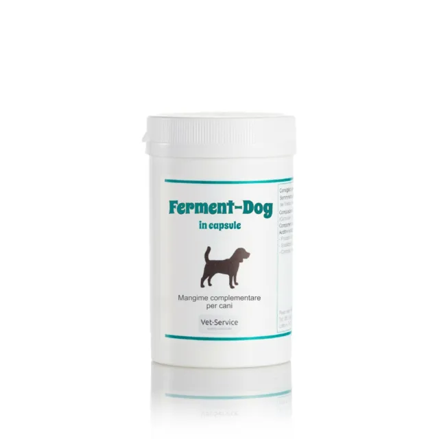 Integratore per cani Ferment-Dog, fermenti lattici e intestino, 120-240 cps