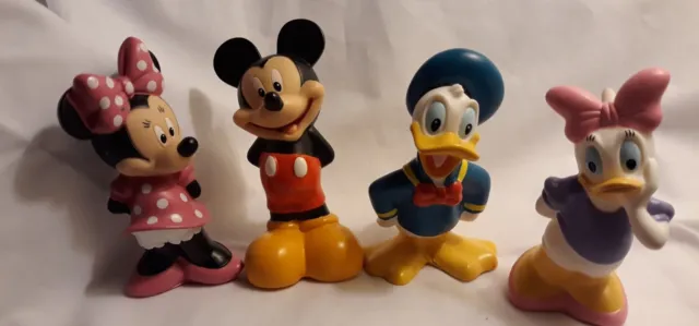 Disney Store London Figures Lot Of 4 - Mickey Mouse, Minnie, Donald & Daisy  