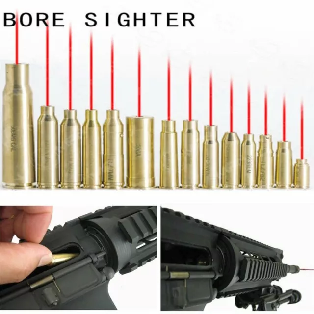 1PC Brass Red Dot Laser Cartridge Bore Sight Sighter Boresight For Rifle Scope