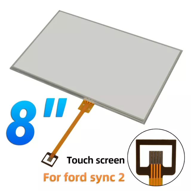 Touch Screen Glass Digitizer 60-pin. 8”for Lincoln Ford Sync 2 Radio Trucks