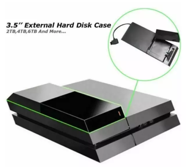 PLAYSTATION 4 PS4 Mise à Jour HDD Extendeur Data Bank Station Dur 'Extension 3.5