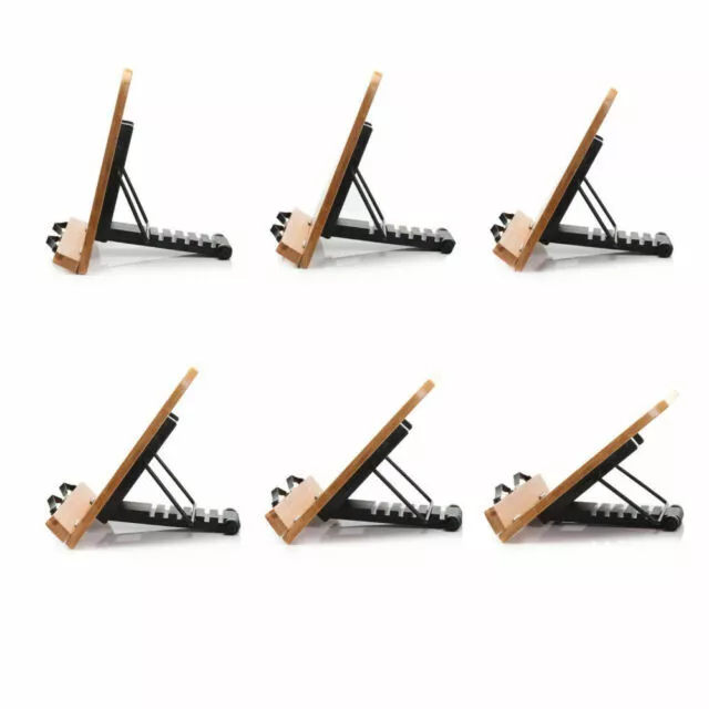 Bamboo Wood Reading Cookbook Stand Holder