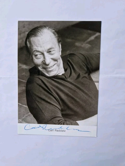 Caleb Raddatz ORIGINAL AUTOGRAMMKARTE VOM Deutschen Schauspieler Carl Raddatz - NEU ...