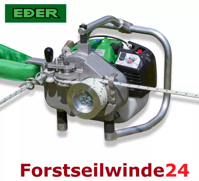 EDER Spillwinde Powerwinch ESW 400, Forstseilwinde, Motorwinde,Benzinwinde