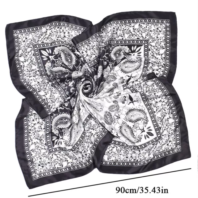 90 cm sciarpa di seta raso foulard ufficio donna sciarpa foulard moda] E