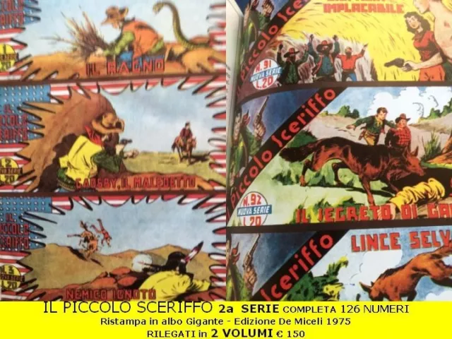 IL PICCOLO SCERIFFO 2^ serie completa - ristampa formato gigante ed. De Miceli