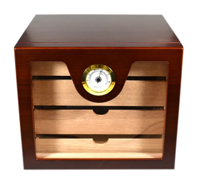 Humidor umidificatore porta 50 sigari cubani in legno Scatola portasigari