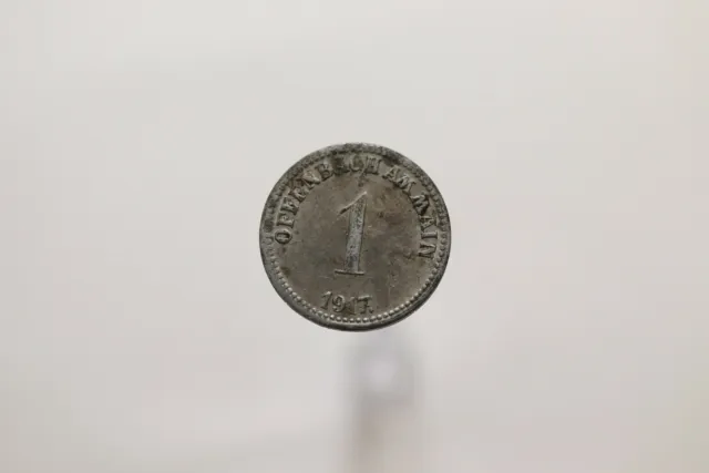 Germany War Money Token 1 Pfennig 1917 Offenbach Zinc B19 #T1806