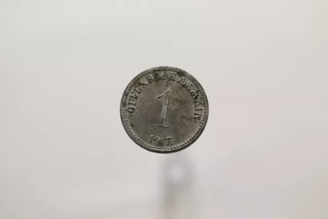 Germany War Money Token 1 Pfennig 1917 Offenbach Zinc B19 #T1806