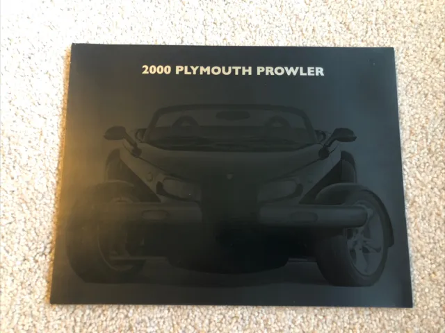 2000 Plymouth Prowler Original Car Sales Brochure Folder Dealership Memorabilia