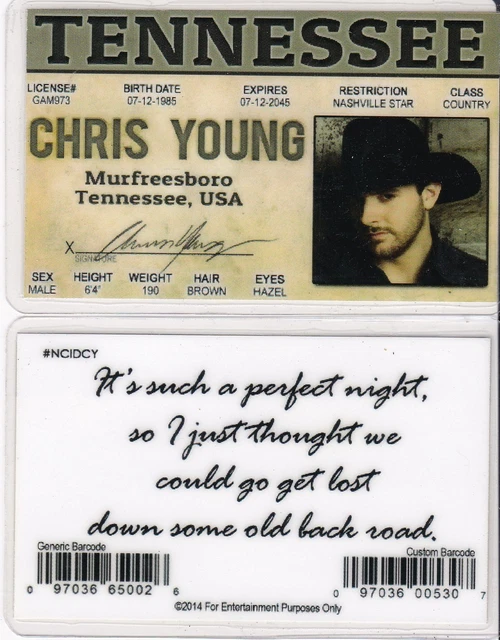 Chris Young Id Card