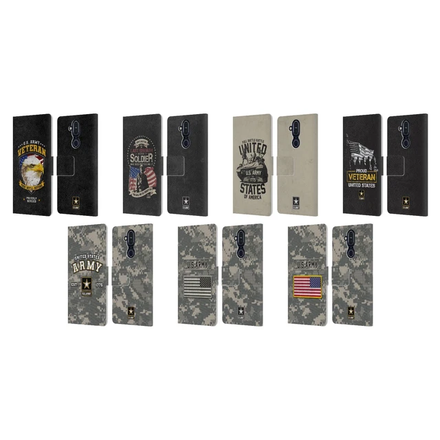 Official U.s. Army® Pride And Honor Leather Book Wallet Case For Nokia Phones