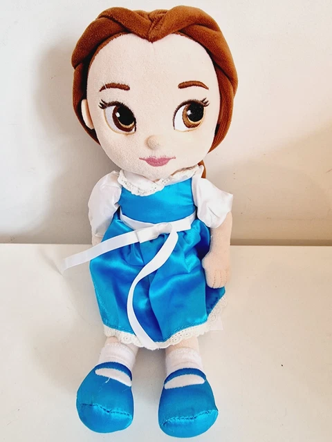 belle plush doll blue dress Disney Store Beauty & the Beast 13" Belle Beanbag Plush Doll, Blue Dress