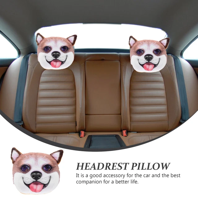 Cat Neck Pillow Small Neck Pillow Car Neck Pillow Car Seat Headrest Dog Head 5