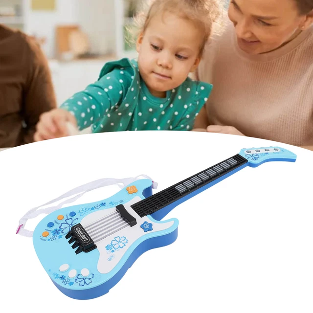 (Blu) Chitarra Di Simulazione Per Bambini Giocattolo Per Chitarra