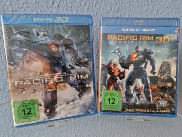 Pacific Rim + Pacific Rim Uprising  3D Blu-ray - Neu  in OVP!