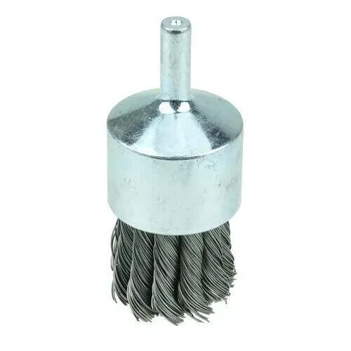 Weiler 10031 1-1/8" Knot Wire End Brush, .014" Stainless Steel Fill, Made in ...