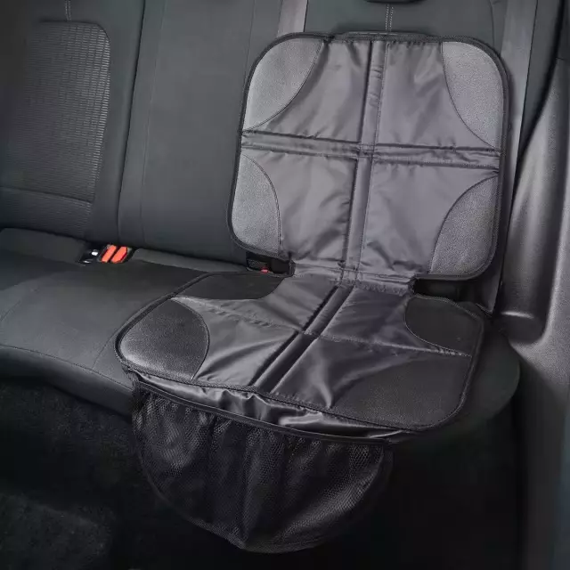 Baby car seat saver protectors cover black pockets full length mat waterproof