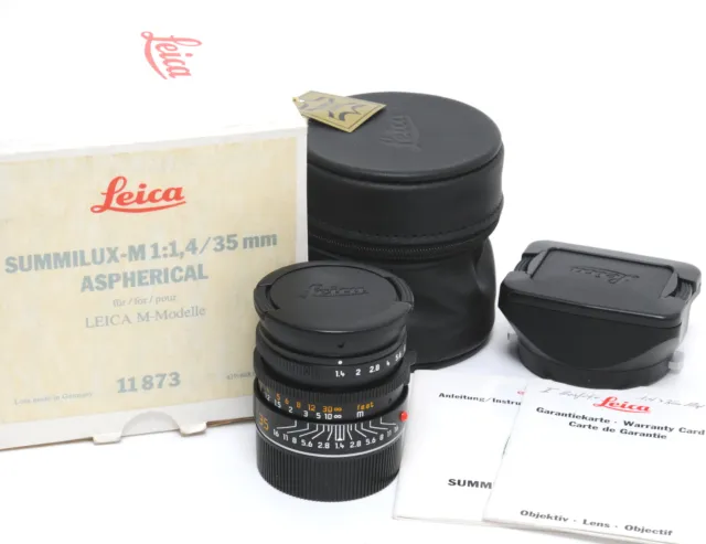 Leica ASPHERICAL AA Summilux-M .4/35mm boxed 11873 MINT 100%MINT