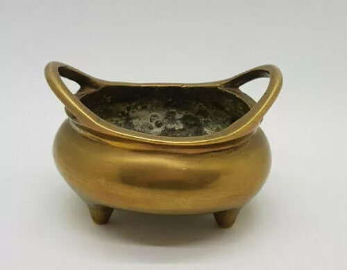 Antiques Ming Dynasty Bronze Incense Burner Chinese/ G003