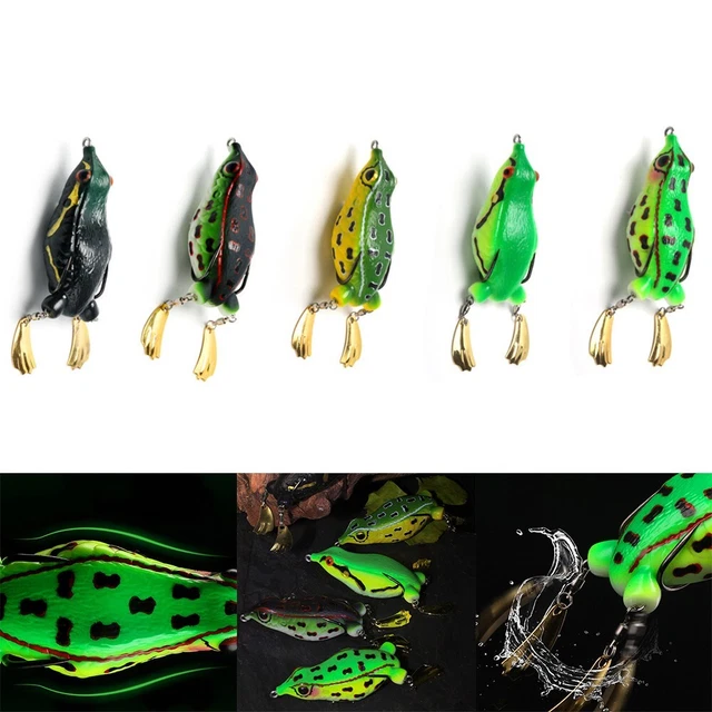 Esca rana in silicone paillettes esca rana esca 25 g strumento da pesca