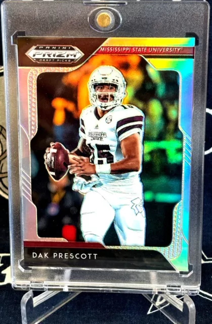 2019 Panini Draft SLIVER PRIZM Holo Dallas Cowboys DAK PRESCOTT #24 Miss St  SP