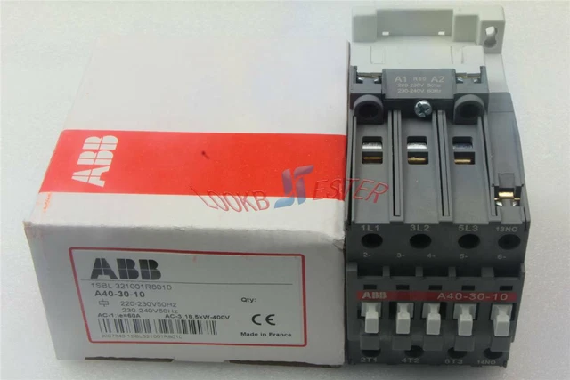 ONE ABB A40-30-10 220VAC AC Contactor NEW