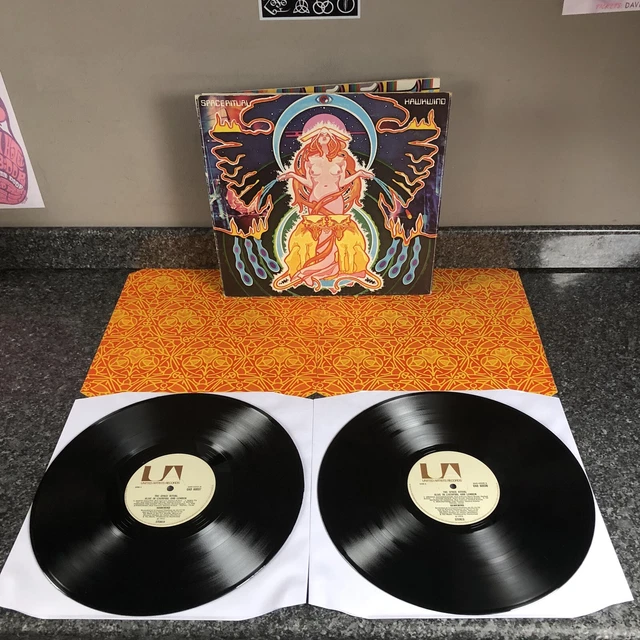 2LP VINYL HAWKWIND Space Ritual Uad 60037/8 Uk 1St Press Poster Sleeve ...