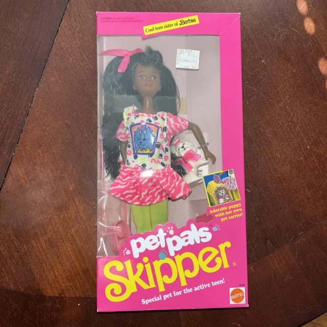 New Barbie Pet pals Skipper doll Cool Teen Sister Mattel #4049 New In Box.