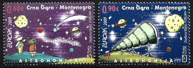 Montenegro - Astronomie Satz postfrisch 2009 Mi. 206-207