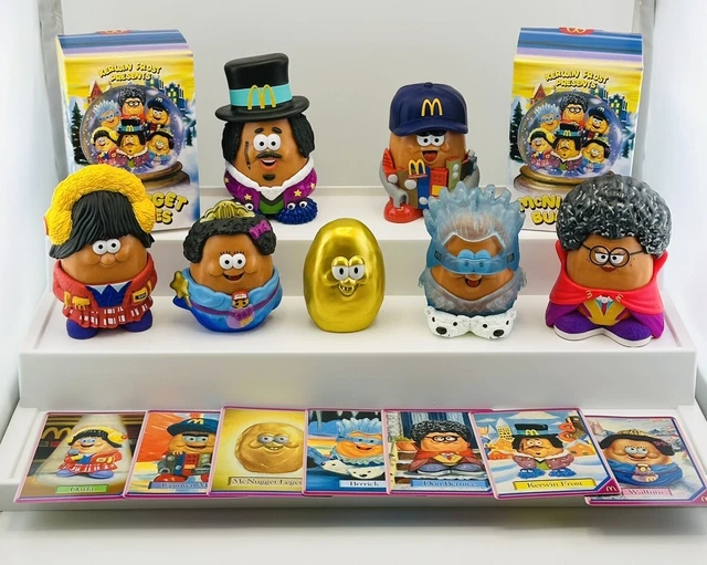 MCDONALD'S KERWIN FROST Mcnugget Buddies Set 6 + Rare Gold Nugget