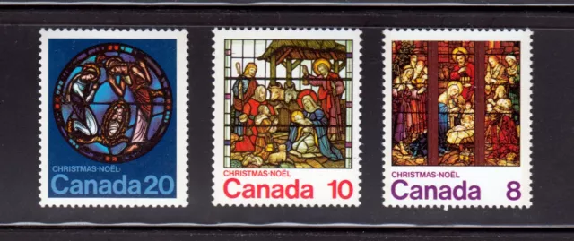 Christmas * Stained Glass Window Design * Canada 1976 #697-699 MNH stamps set