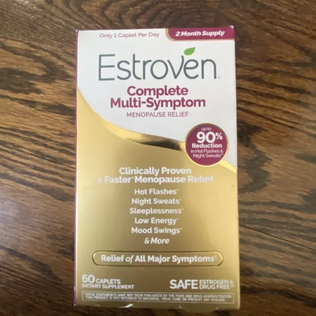 ESTROVEN COMPLETE MULTISYMPTOM Menopause Relief 60 caplets EXP 3/2024