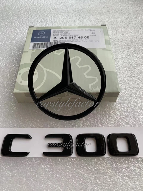 Original A2058174500 Chrom Kofferraum-Stern Für Mercedes C-Klasse W205 (2014-2019) – Heckabzeichen, OEM-Nummer A2058174500 Mercedes Kofferraumabzeichen W205