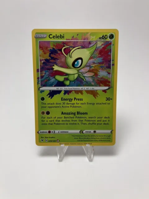 Pokemon Vivid Voltage Amazing Rare Celebi Holo 009/185 NM Pack Fresh