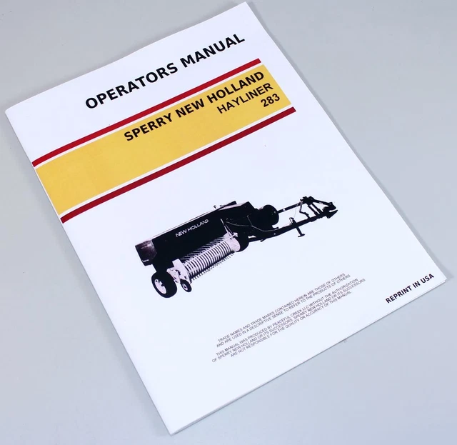 Set New Holland 477 Haybine Mower-Conditioner Service Operators Owners Manual