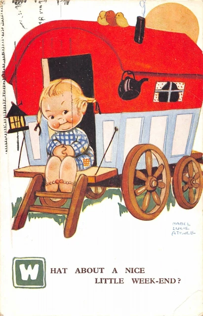Cpa Illustrateur Signe Mabel Lucie Attwell What About A Nice Little Week End