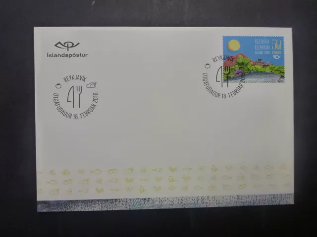 2016 Iceland NORDIC Issue - The Nordic Kitchen First Day Cover