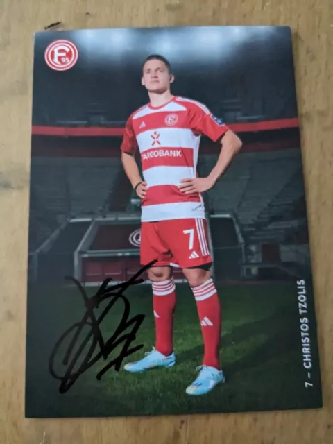 Unikat. Orginales  Autogramm. Düsseldorf. Christian Tzolis.  Bundesliga. Neu