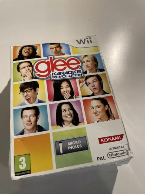 NEUF NEW coffrets glee karaoke + micro pack nintendo WII WII U blister